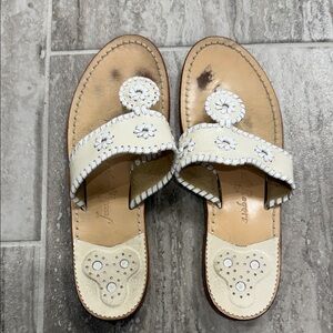 Jack Rogers Women's Cream Sandals